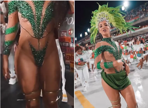 Gabriela Versiani loses codpiece in Carnival