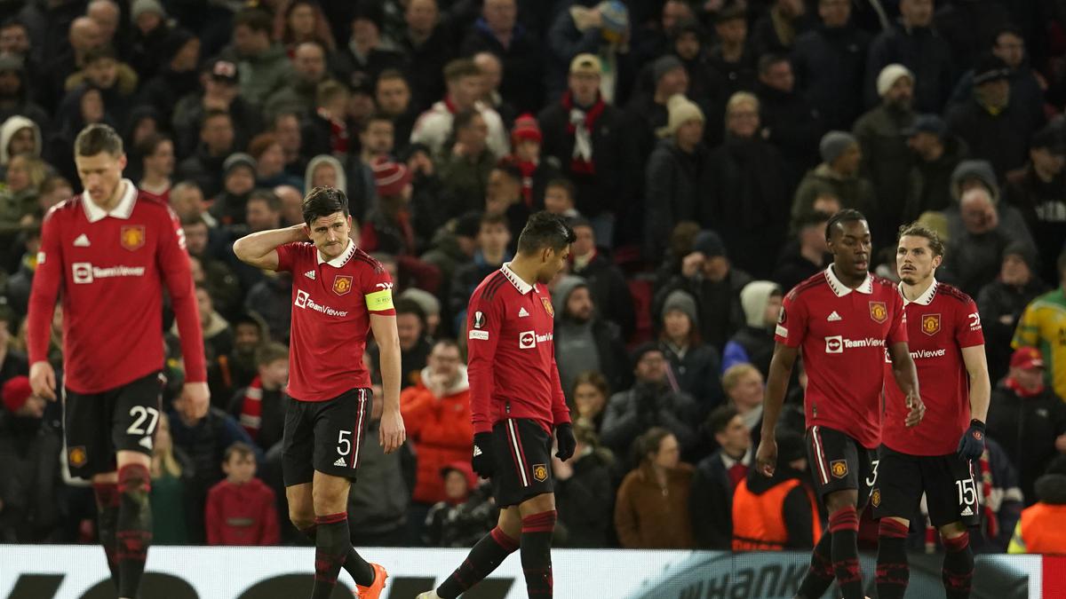 The back line is hilarious Manchester United kicked out by