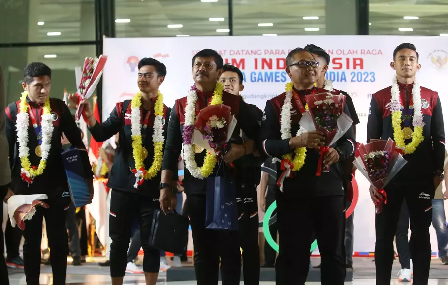 The U Indonesian National Team Arrives at Soetta Airport