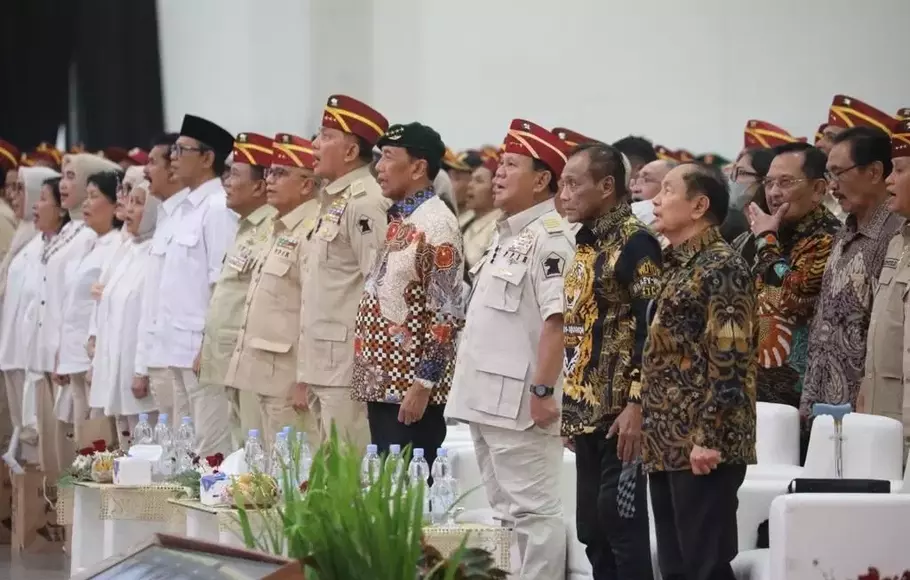 A Number of Figures Attend Halalbihalal Retired TNI Polri Officers at