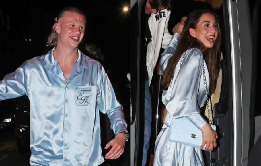 Celebrate City Players Victory Party, Haaland and Girlfriend Look Perfect