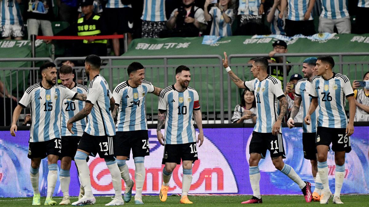 Lionel Messi Plays Full in China, Argentina Brushes Australia