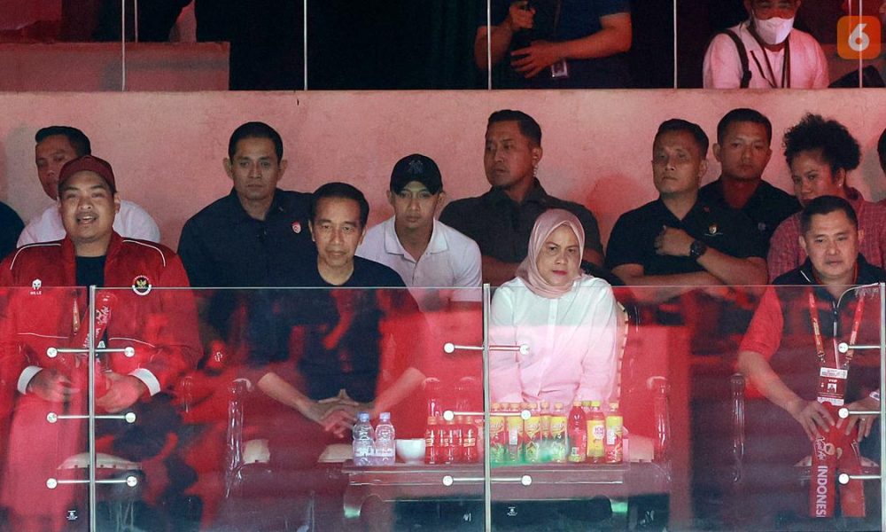 Video of Iriana Jokowi dancing when Ginting gets points in