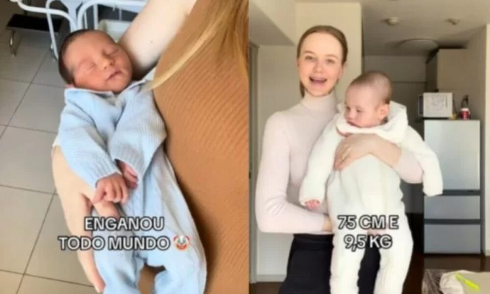 Seven month old “giant” baby impresses with size – Cidades na Net