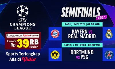 UEFA Champions League Semifinal First Leg Schedule, May